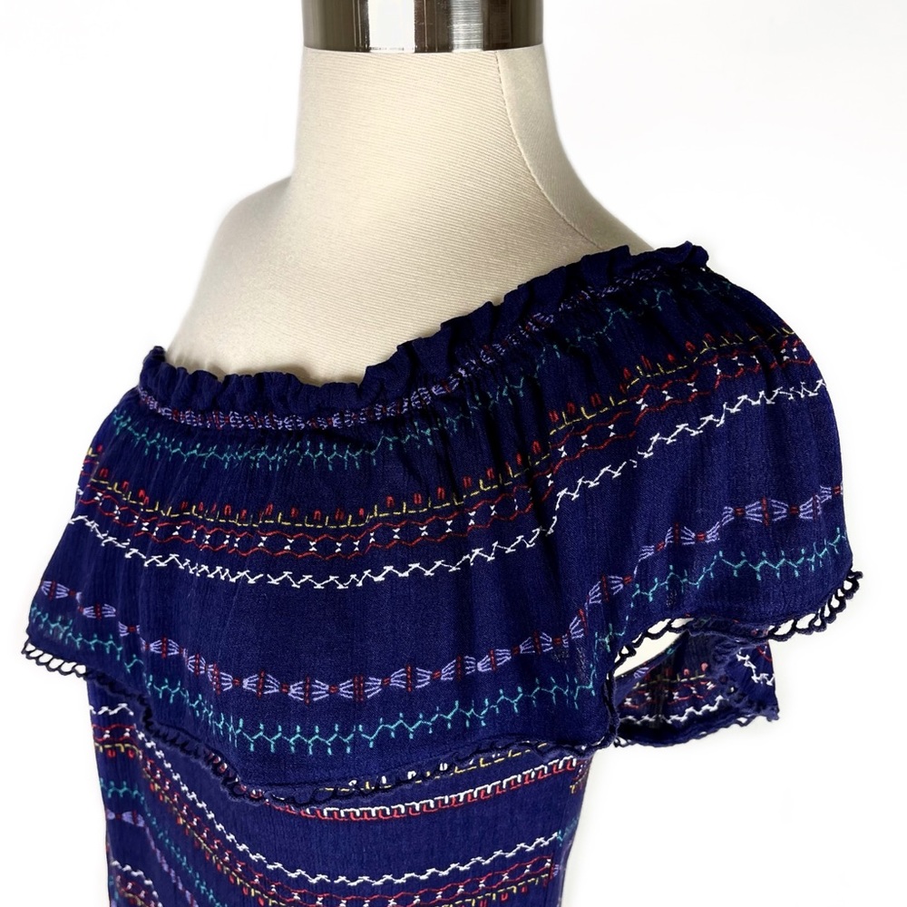 One Shoulder Ruffle Mini Dress - Picture 9 of 16